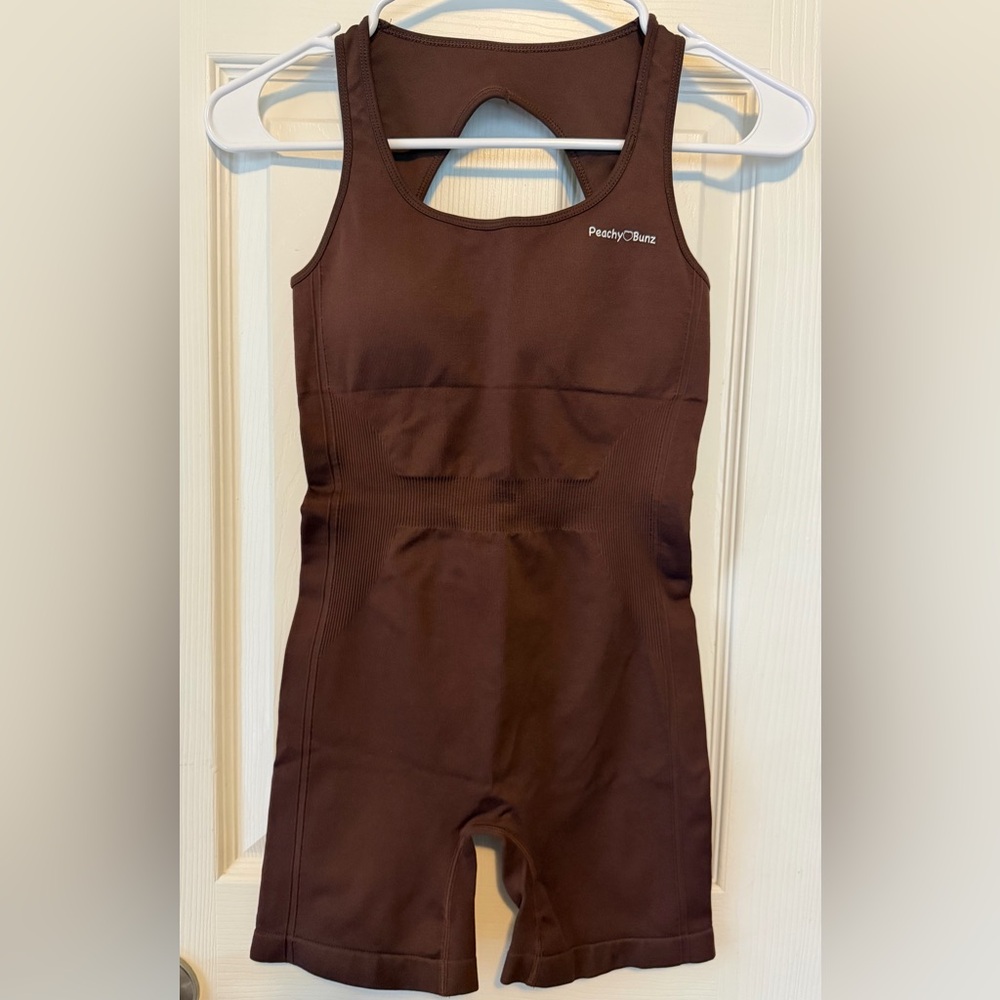 Peachy Bunz Brown Jumpsuit